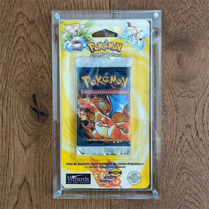 WOTC Pokemon Acrylic Blister Pack Display Case WOTC Pokemon Acrylic Blister Pack Display Case